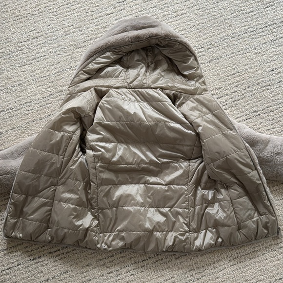 Save the Duck Women’s Reversible Faux Fur Puffer Coat size S - Picture 10 of 11